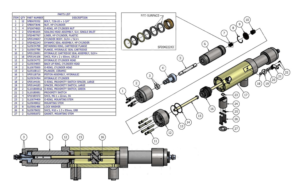 Cylinder Body  Slv Classic