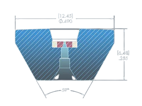Orifice Assembly  .013" / 0.33 mm  Abrasive  Sapphire