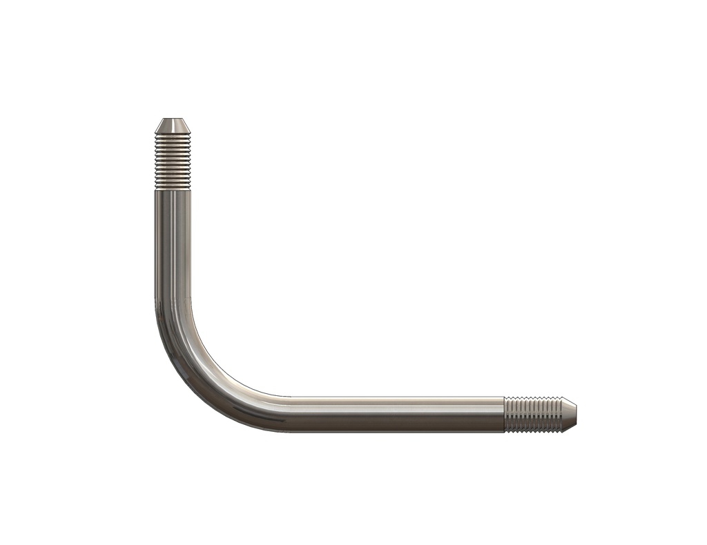 Bent Nipple, 3/8" X 3.375" X 4.375", 90° Bend