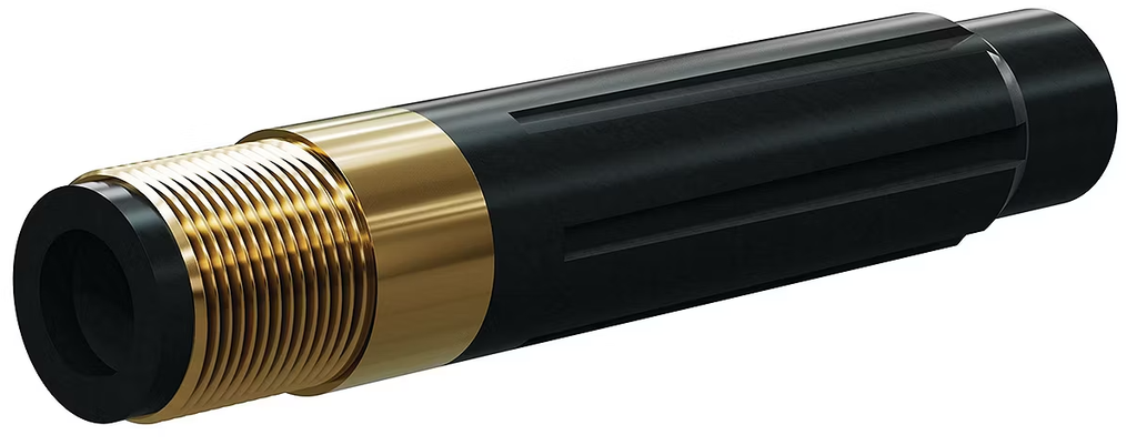 BP200 SiAlON Long Venturi Nozzle 1" Entry, 1-1/4" Brass 7/16"