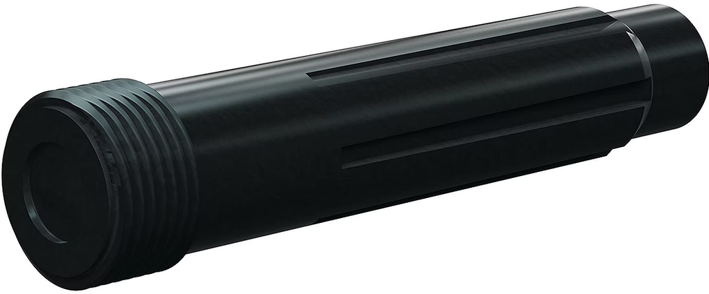 BP200 SiAlON Long Vent Nozz 1" Entry, 50MM Polyuret Thread 1/4"