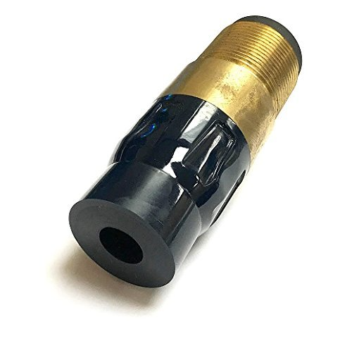 Silicon Carbide Nozzle 1" Entry, 1-1/4" Zinc Alloy Thread  Polyurethane Jacket 1/2"