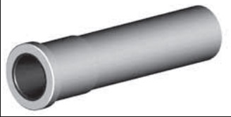 Tungsten Carbide Wide Long Venturi Nozzle SERIES 1-1/4" Entry  2" Flanged Alumin Jacket 1/2"