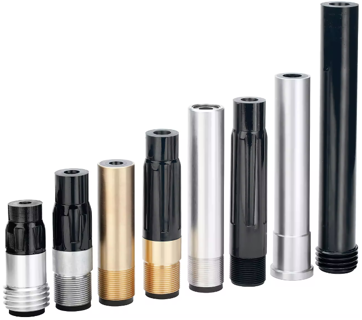 SN159-P BP200 SiAlON Wide  Long Venturi Nozzle 1-1/4" Entry, 50MM Polyuret Thread  Polyuret Jacket 1/2"