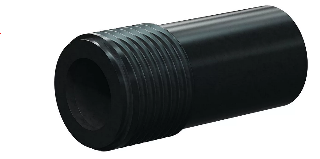 T121-AP Tungsten Carbide Short Venturi Nozzle SERIES 1" Entry, 1-1/4" Thread, 3-3/8" Length  Polyurethane Jacket 3/16"