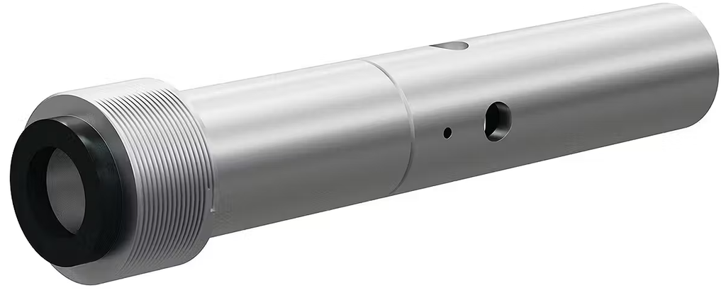 T125 Tungst Carbide Double Venturi Nozzle  SERIES 1" Entry, 1-1/4" Alum Thread Alum and Steel Jacket 1/2"