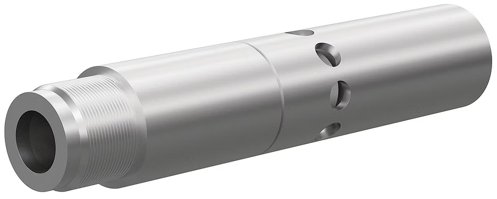 SN125 BP200 SiAlON Double Venturi Nozzle  SERIES 1" Entry, 1-1/4" AluminThread Alumin Jacket  1/2"