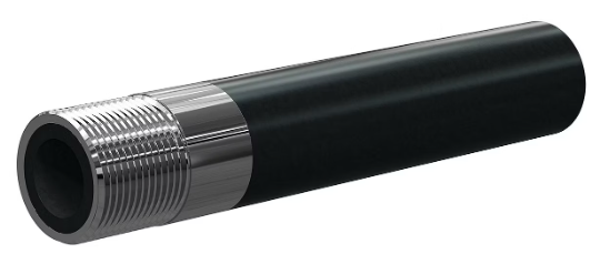 T159-VP Tungs Carbide Venturi Nozzle BAZOOKA®  1-1/4" Entry, 1-1/4" Brass Thread Poly Jack 1/2"