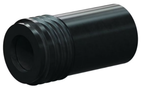 T133-AP Tungs Carb Short Straight Bore Nozzle SERIES 1" NF Thread x 1-5/8" Length All Poly Jack 3/8"