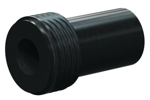 T137-AP Tungs Carb Straight Bore Nozzle SERIES 1-1/4" Thread x 2-5/8" Length All Poly Jack 3/16"