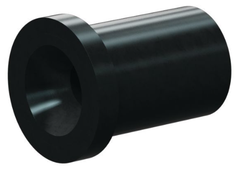 S198 Boron Carbide Straight Bore Insert SERIES 1-1/8" Flange x 1-3/8" Length 1/4"