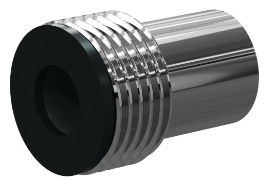 E AP Boron Carb Straight Bore 3/4" Entry SERIES 1-1/4" Polu Thread x 2-1/8" Length  Poly Jack1/8"