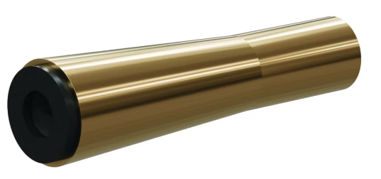 H Boron Carb Cone Shape 1-1/8" Base - Straight Bore Nozzle SERIES 1-1/8" Base x 4" Length Alum Jack 1/4"