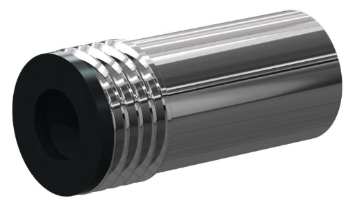 L Boron Carb Short, Straight 1/2" Entry SERIES 1" - 14 NF Threads x 2-1/8" Length  Alum Jack 1/8"