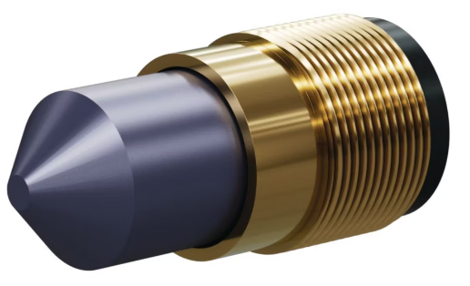 T090 Tungs Carb 90° Angle Nozzle SERIES 1-1/4" Brass Thread, Single Outlet 3/8"