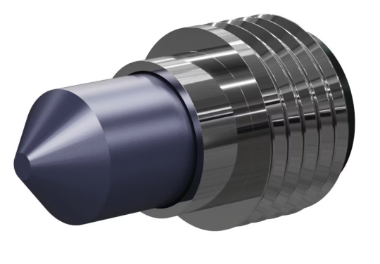 T090 Tungs Carb 90° Angle Nozzle 50MM 50MM Alum Thread, Single Outlet SERIES 1/4"