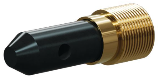 T190 Specialty 90° Angle Nozzle SERIES 3/8" Brass Thread x 1-7/8" Length 1/4" Double