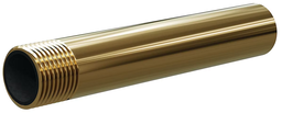 [B1915970] Tungsten Carbide Wide Entry Long Venturi Nozzle 1-1/4" Entry, Brass Thread  Brass Jacket 7/16"